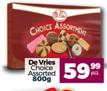 Take 'n Pay De Vries Choice Assorted 800g offer