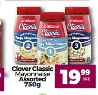 Take 'n Pay Clover Classic Mayonnaise Assorted 750g offer