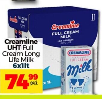 Take 'n Pay Creamline UHT Full Cream Long Life Milk 6 x 1lt offer