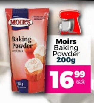 Take 'n Pay Moirs Baking Powder 200g offer