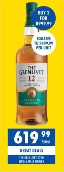 Tabooz THE GLENLIVET 12YO SINGLE MALT WHISKY offer