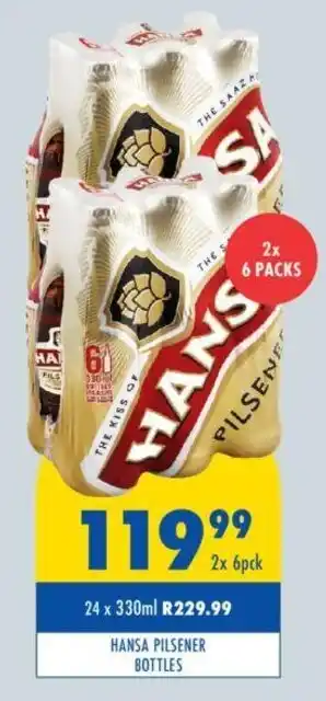 HANSA PILSENER BOTTLES