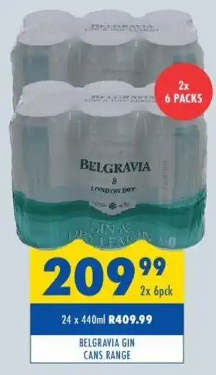 BELGRAVIA GIN CANS RANGE