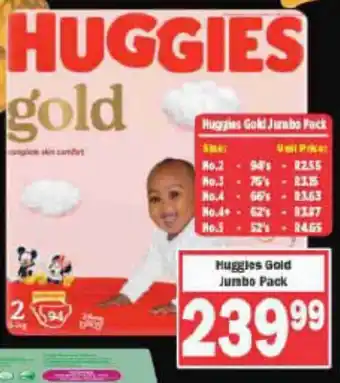 Big Save Liquor Huggies Gold Jumbo Pack offer