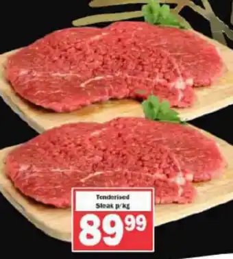 Tenderised Steak