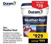 Builders Warehouse Duram Weather Roof-20Ltr offer