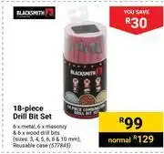 Blacksmith 18-Piece Drill Bit Set