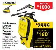 Builders Warehouse Karcher K4 Compact Limited Edition Pressure Washer offer