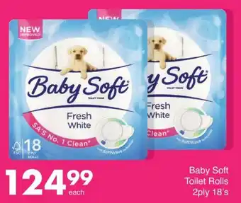 Save Hyper Baby Soft Toilet Rolls 2ply 18's offer