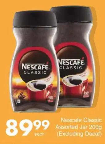 Save Hyper Nescafe Classic Assorted Jar 200g (Excluding Decaf) offer