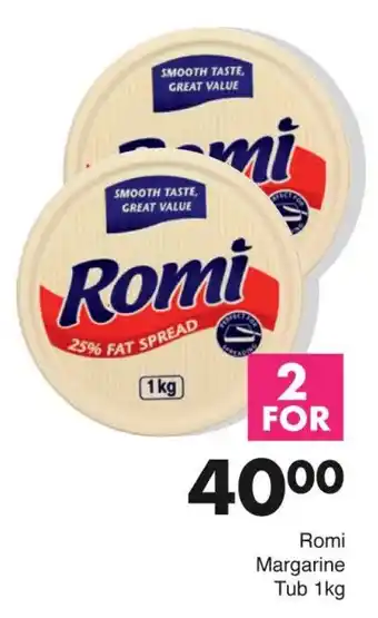 Save Hyper Romi Margarine Tub 1kg offer