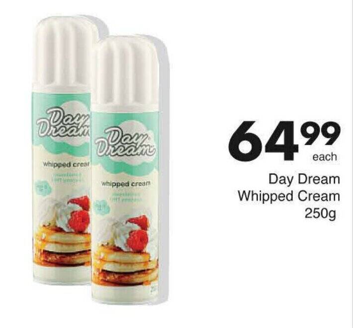 Day Dream Whipped Cream 250g offer at Save Hyper