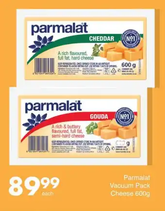 Save Hyper Parmalat Vacuum Pack Cheese 600g offer
