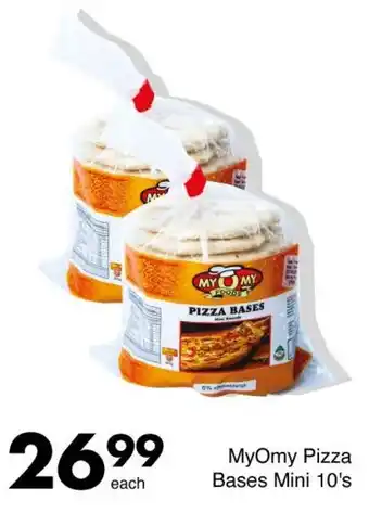 Save Hyper MyOmy Pizza Bases Mini 10's offer