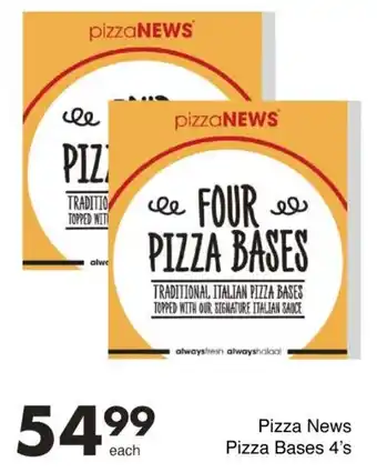 Pizza News Pizza Bases 4's