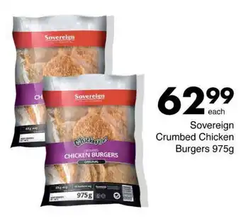 Save Hyper Sovereign Crumbed Chicken Burgers 975g offer