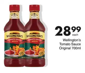 Save Hyper Wellington's Tomato Sauce Original 700ml offer