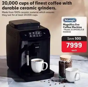 Makro Delonghi - magnifica evo coffee machine offer