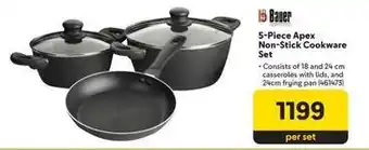 Makro Bauer - 5-piece apex non-stick cookware set offer