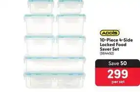 Makro Addis - 10-piece 4-side locked food saver set offer