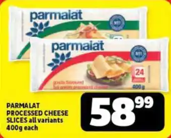 Usave PARMALAT PROCESSED CHEESE SLICES all variants 400g each offer