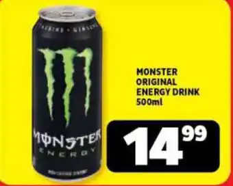 Usave MONSTER ORIGINAL ENERGY DRINK 500ml offer