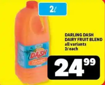 Usave DARLING DASH DAIRY FRUIT BLEND all variants 2L each offer