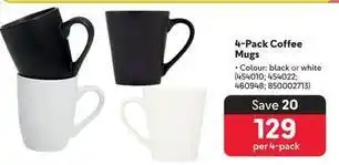 Makro 4-pack coffee mugs offer