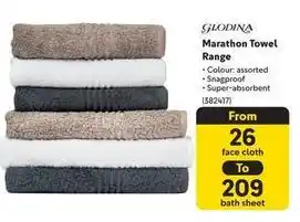 Makro Glodina - marathon towel range offer
