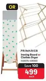 Makro Primaries - ironing board or clothes dryer offer