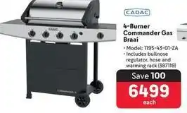 Makro Cadac - 4-burner commander gas braai offer