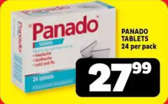 PANADO TABLETS 24 per pack