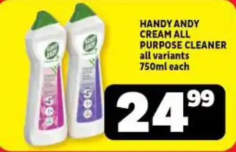 HANDY ANDY CREAM ALL PURPOSE CLEANER all variants 750ml each