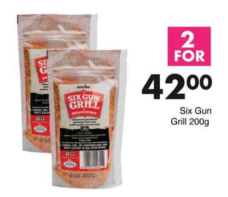 Six Gun Grill 200g offer at Save Hyper