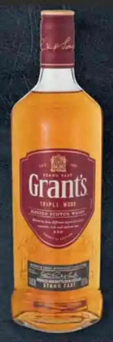 Pick n Pay Grant's Triple Wood Blended Scotch Whisky 750ml offer