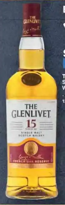 Pick n Pay The Glenlivet 15-Year-Old Single Malt Scotch Whisky 750ml offer