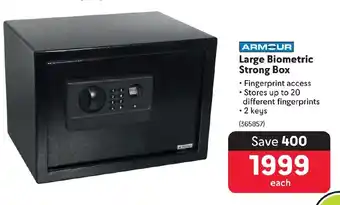 Makro ARMOUR Large Biometric Strong Box offer