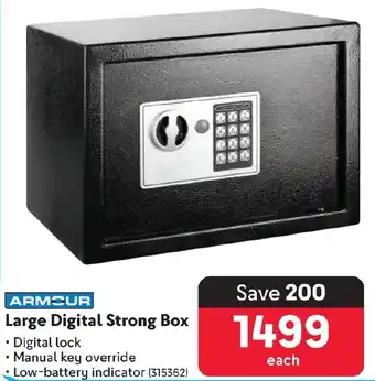 Makro ARMOUR Large Digital Strong Box offer