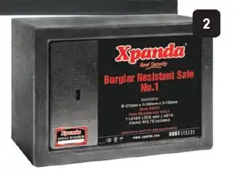 Makro Xpanda Burglar-Resistant Safe No. 1 offer