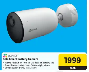 EZVIZ CB3 Smart Battery Camera