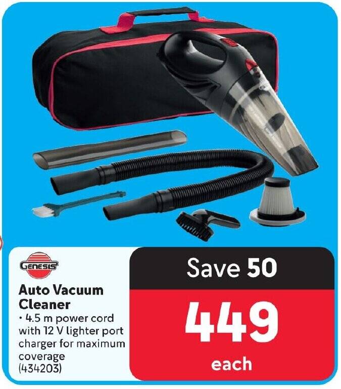 GENESIS Auto Vacuum Cleaner offer at Makro