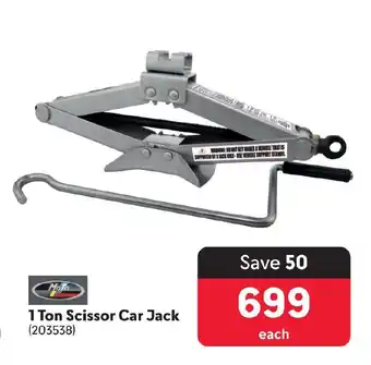 Makro 1 Ton Scissor Car Jack offer