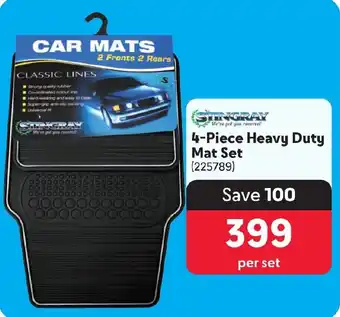4-Piece Heavy Duty Mat Set