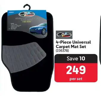 4-Piece Universal Carpet Mat Set