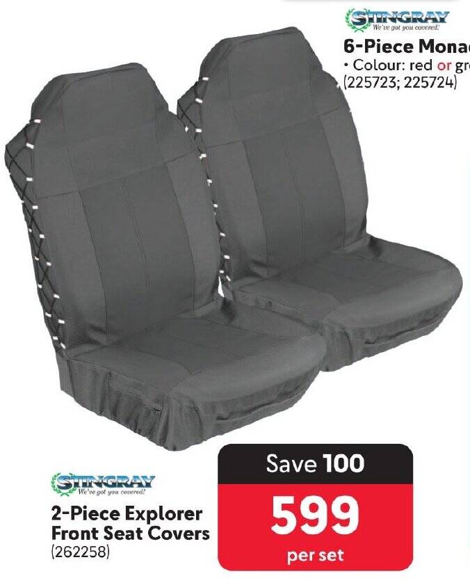 2Piece Explorer Front Seat Covers offer at Makro