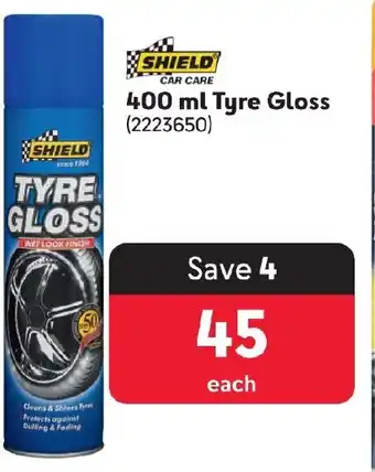 Makro SHIELD 400 ml Tyre Gloss offer