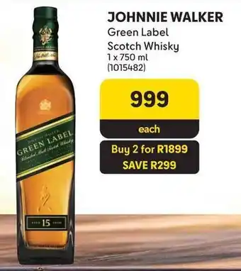 Makro JOHNNIE WALKER Green Label Scotch Whisky offer