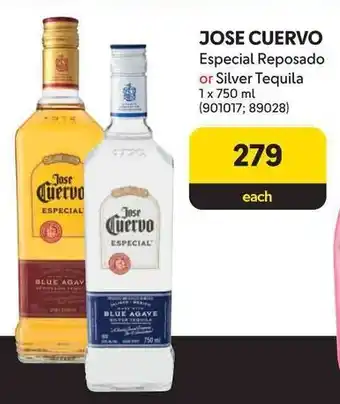 JOSE CUERVO Especial Reposado or Silver Tequila