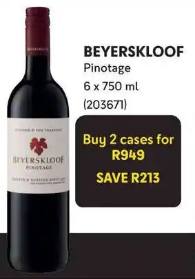 Makro BEYERSKLOOF Pinotage offer