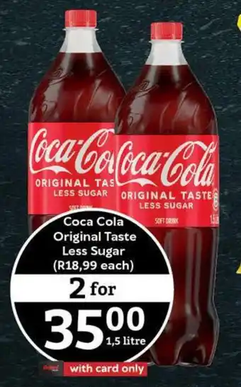 Oxford Freshmarket Coca Cola Original Taste Less Sugar offer